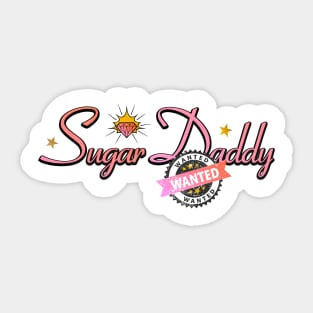 Sugar Daddy wanted Sticker